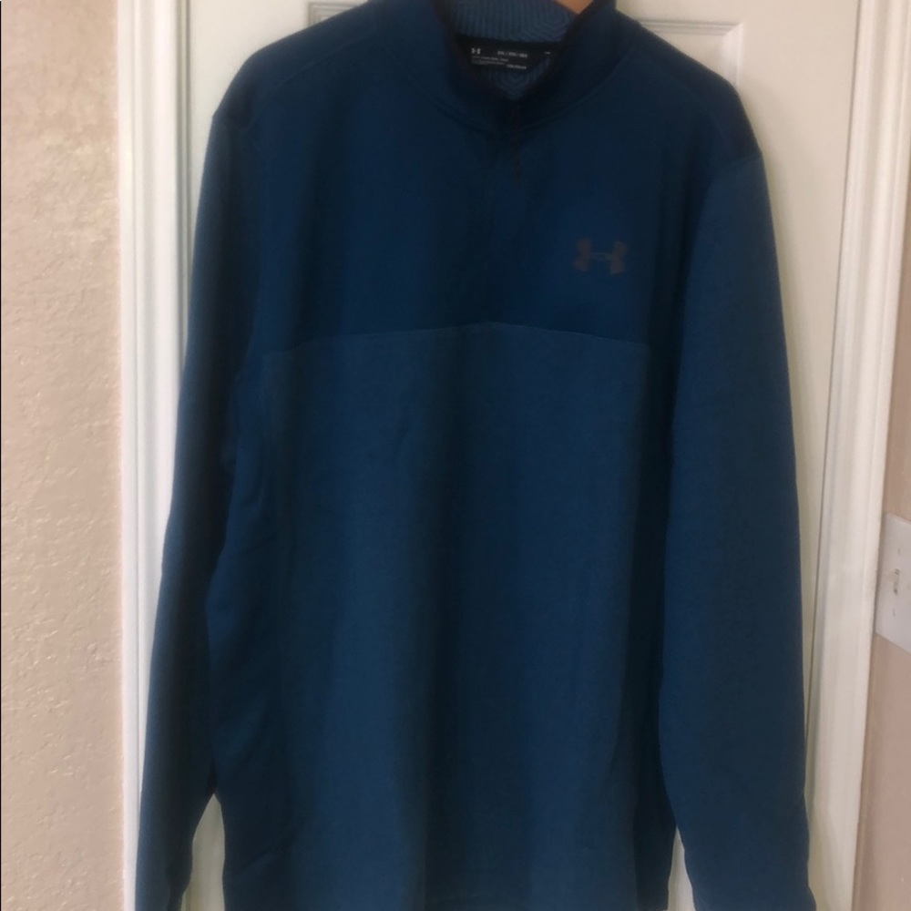 New Under Armour COLDGEAR Infrared Teal Pullover